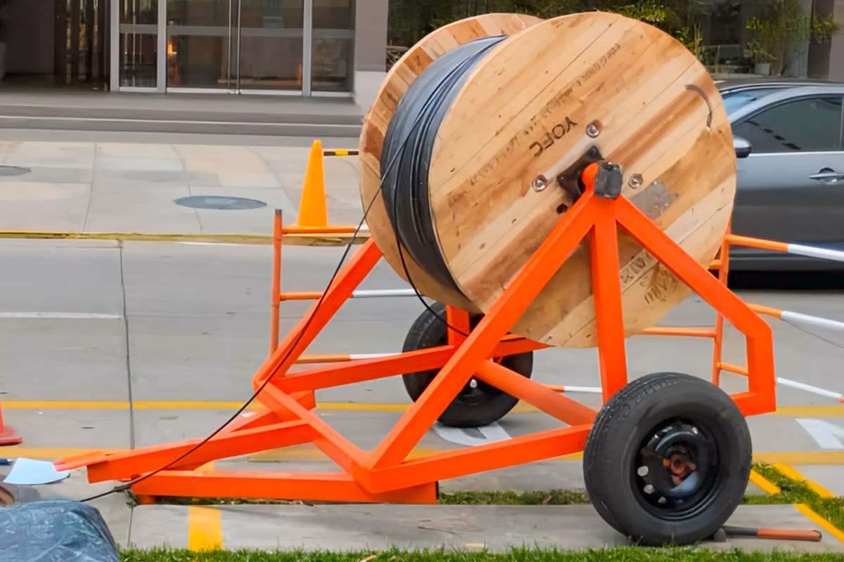 Remolque porta Bobina con Sistema Fijo